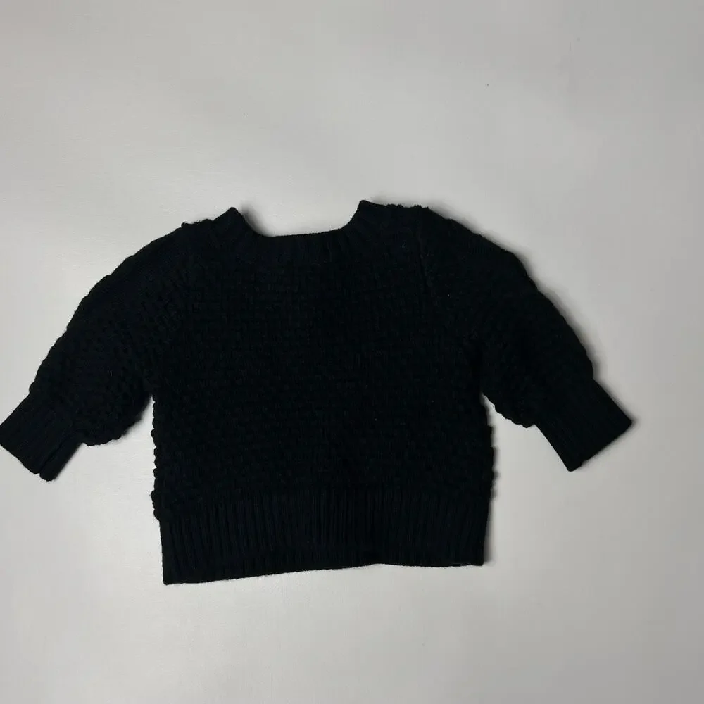 Baby Gap  Black Knitted Long Sleeve Sweater Sz 0-3M